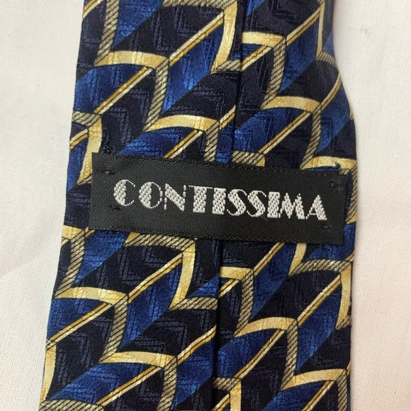 Contissima blue silk tie - Picture 4 of 4